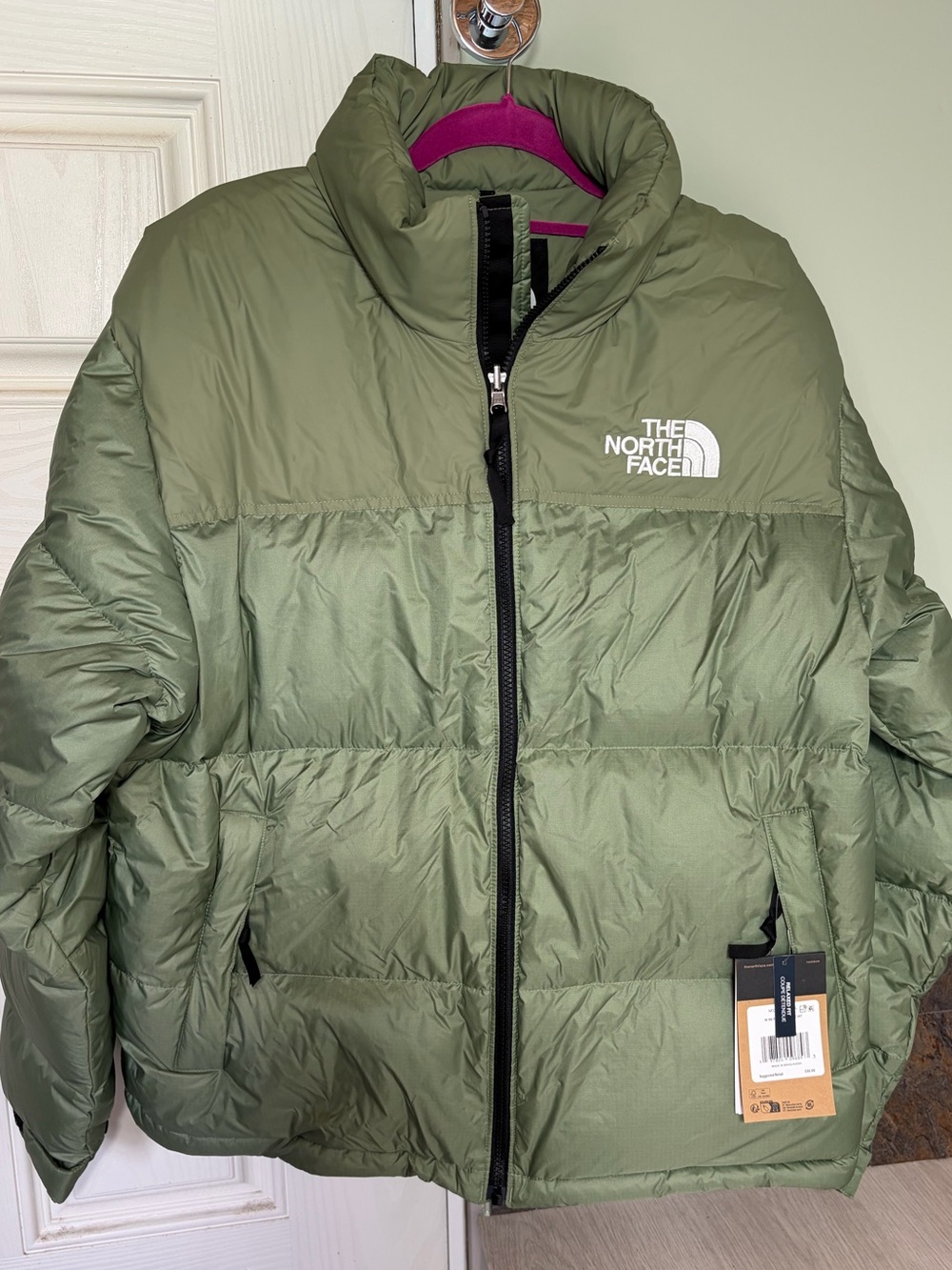 The North Face 1996 Retro Nuptse 700 Fill Down Puffer Jacket Green Men’s Large